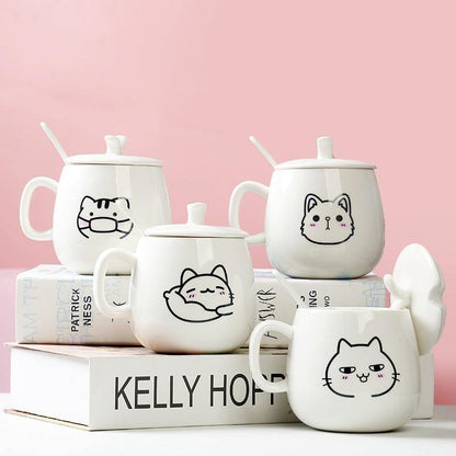  Cartoon Cat Mug sold by Fleurlovin, Free Shipping Worldwide