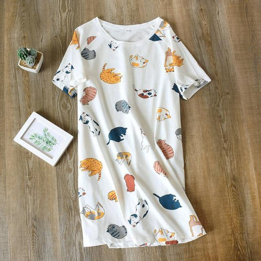  Cat Breeds Nightgown Dress sold by Fleurlovin, Free Shipping Worldwide