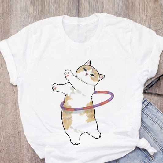  Cat Dance T-Shirt sold by Fleurlovin, Free Shipping Worldwide