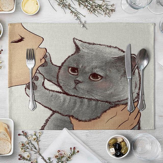  Cat Dining Pad sold by Fleurlovin, Free Shipping Worldwide