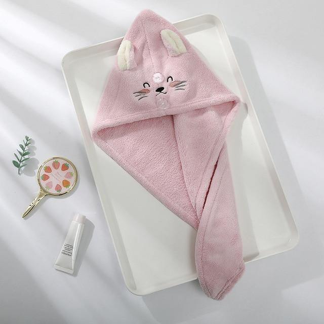  Cat Face Hair Towel sold by Fleurlovin, Free Shipping Worldwide