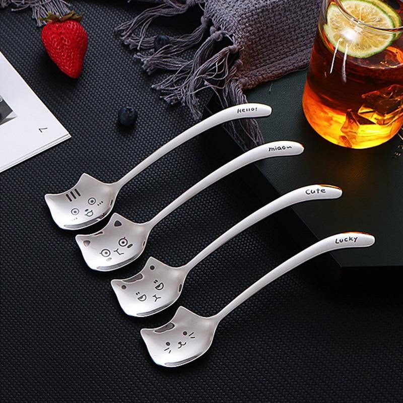  Cat Face Spoon sold by Fleurlovin, Free Shipping Worldwide