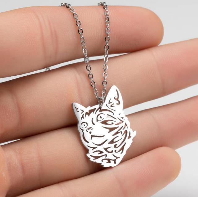  Cat Facial Necklace sold by Fleurlovin, Free Shipping Worldwide