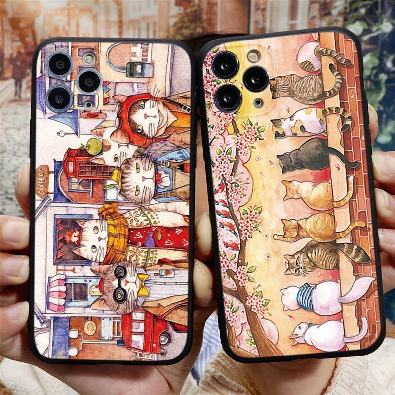  Cat Family Case sold by Fleurlovin, Free Shipping Worldwide