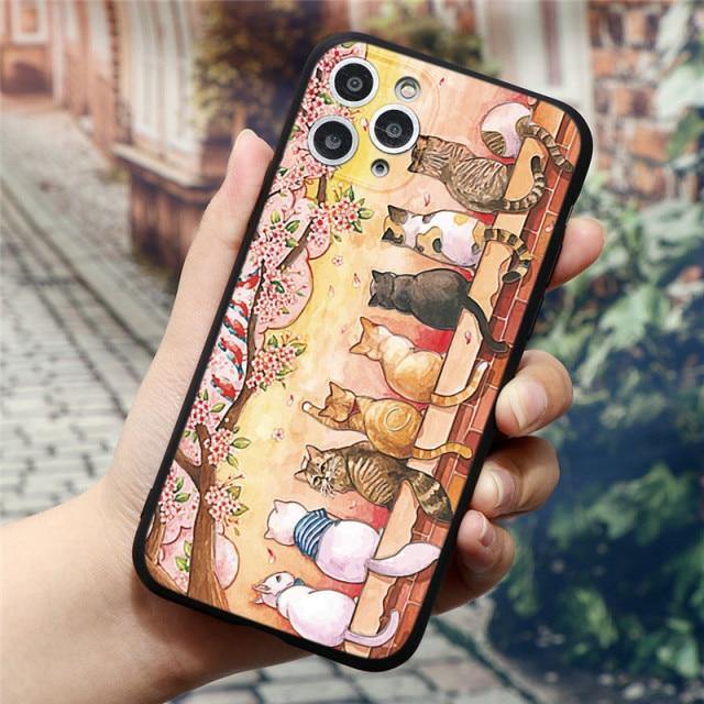  Cat Family Case sold by Fleurlovin, Free Shipping Worldwide