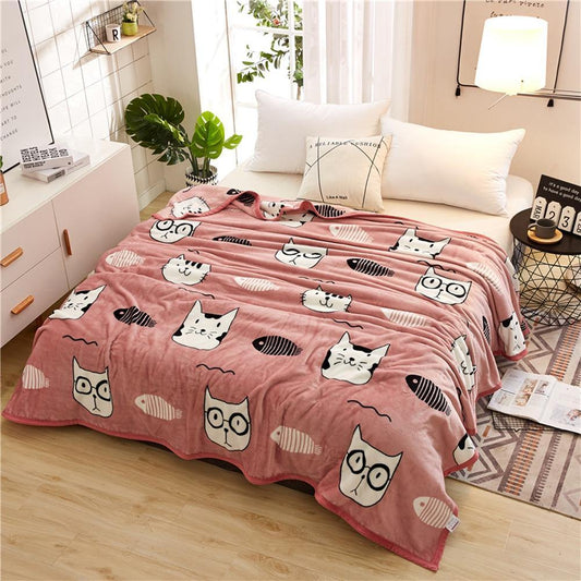  Cat Fish Blanket sold by Fleurlovin, Free Shipping Worldwide