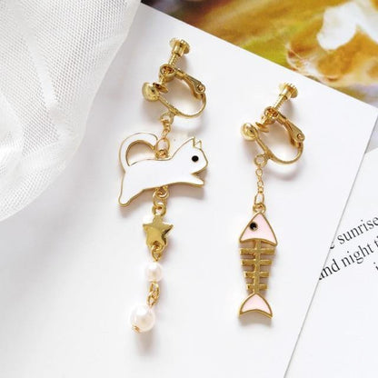  Cat Fish Earrings sold by Fleurlovin, Free Shipping Worldwide