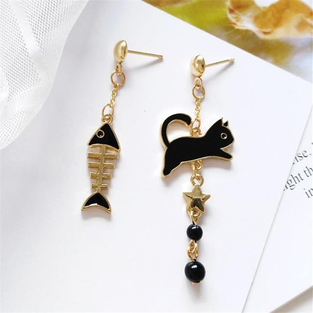  Cat Fish Earrings sold by Fleurlovin, Free Shipping Worldwide