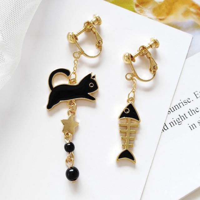  Cat Fish Earrings sold by Fleurlovin, Free Shipping Worldwide