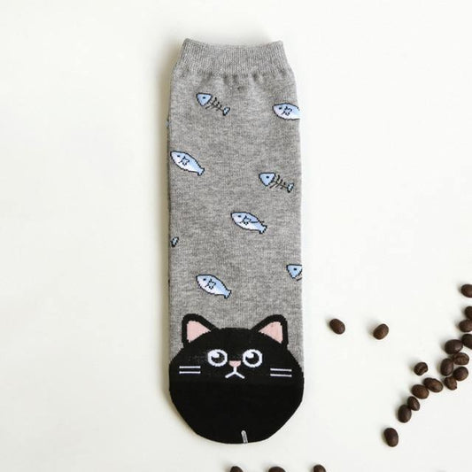  Cat Fish Socks sold by Fleurlovin, Free Shipping Worldwide