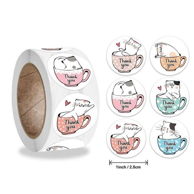  Cat Gift Sticker sold by Fleurlovin, Free Shipping Worldwide