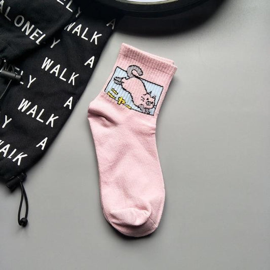  Cat Hip Hop Socks sold by Fleurlovin, Free Shipping Worldwide