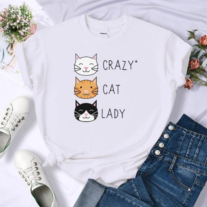  Cat Lady T-Shirt sold by Fleurlovin, Free Shipping Worldwide