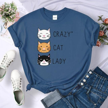  Cat Lady T-Shirt sold by Fleurlovin, Free Shipping Worldwide