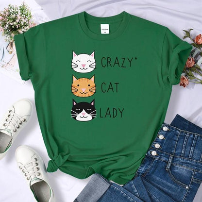  Cat Lady T-Shirt sold by Fleurlovin, Free Shipping Worldwide