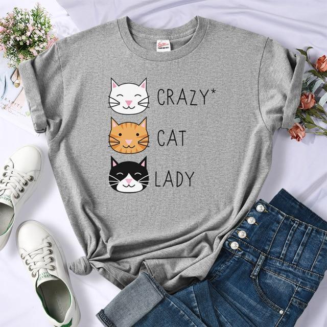  Cat Lady T-Shirt sold by Fleurlovin, Free Shipping Worldwide