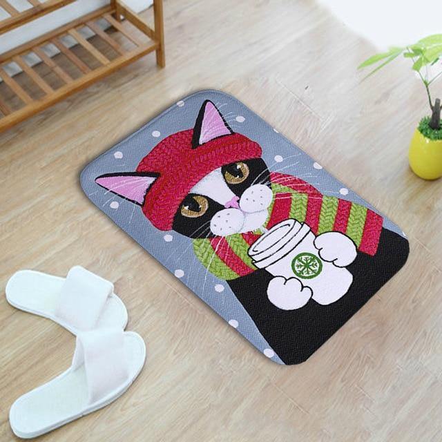  Cat Life Rug sold by Fleurlovin, Free Shipping Worldwide