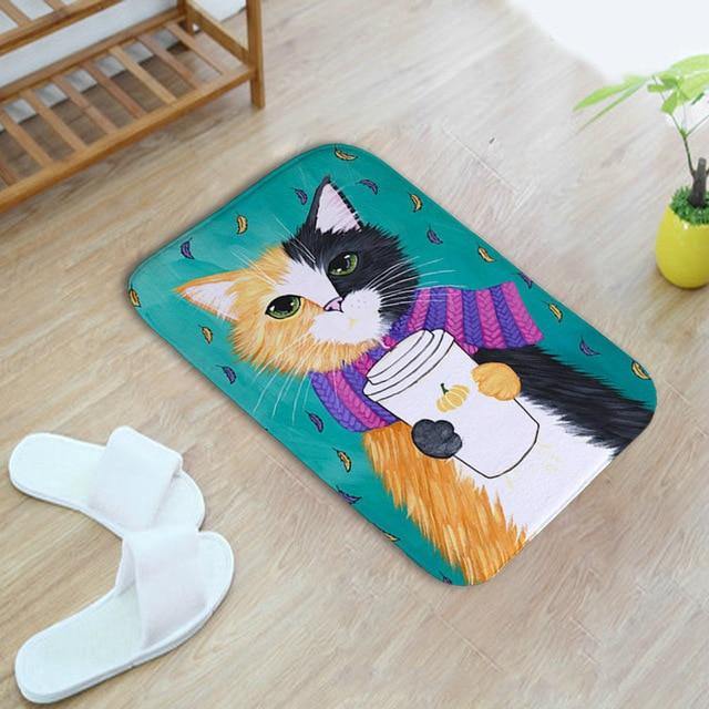  Cat Life Rug sold by Fleurlovin, Free Shipping Worldwide