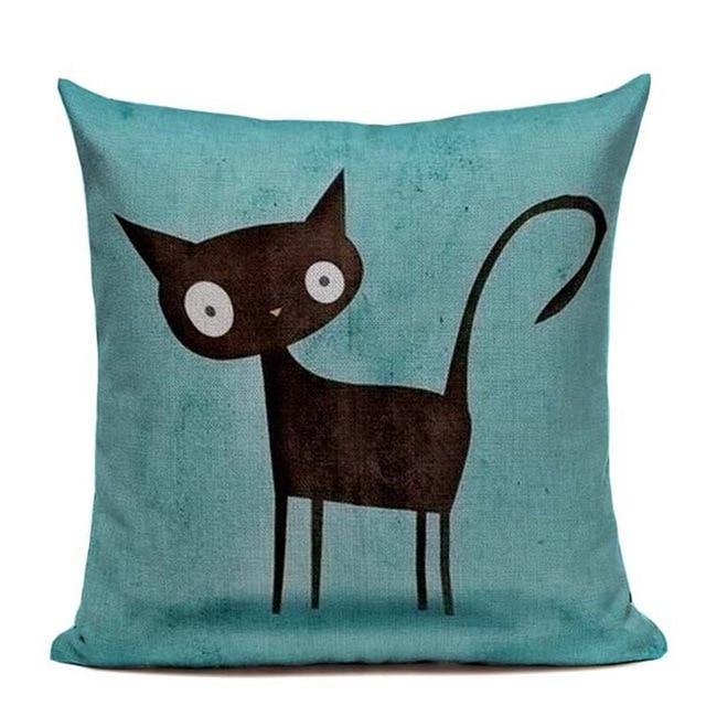  Cat Linen Pillowcase sold by Fleurlovin, Free Shipping Worldwide