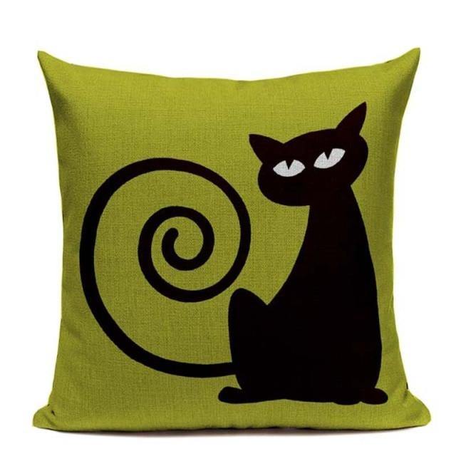  Cat Linen Pillowcase sold by Fleurlovin, Free Shipping Worldwide