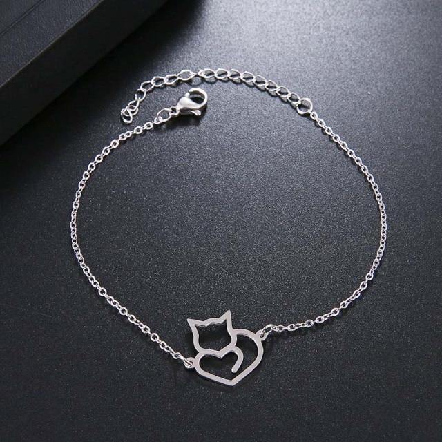  Cat Love Bracelet sold by Fleurlovin, Free Shipping Worldwide