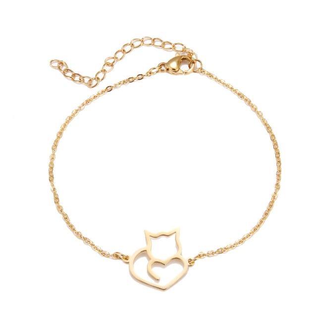  Cat Love Bracelet sold by Fleurlovin, Free Shipping Worldwide