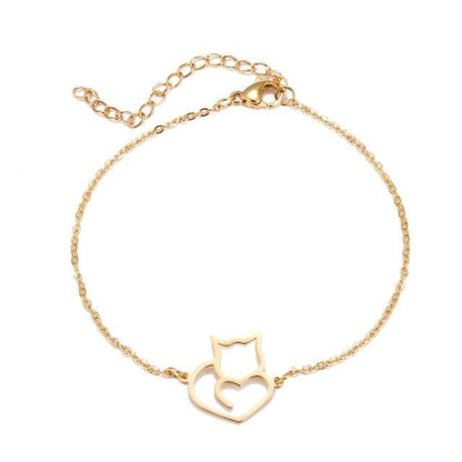  Cat Love Bracelet sold by Fleurlovin, Free Shipping Worldwide