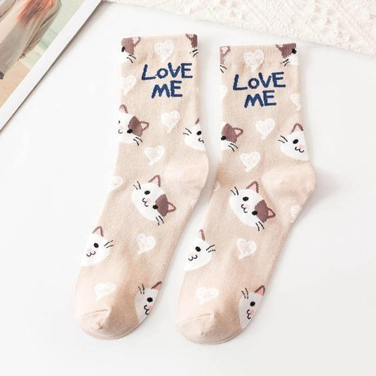  Cat Love Me Socks sold by Fleurlovin, Free Shipping Worldwide