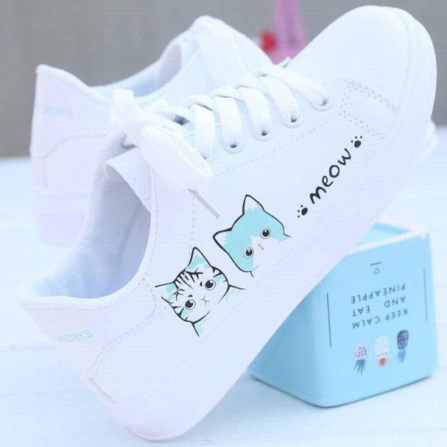  Cat Meow Sneakers sold by Fleurlovin, Free Shipping Worldwide