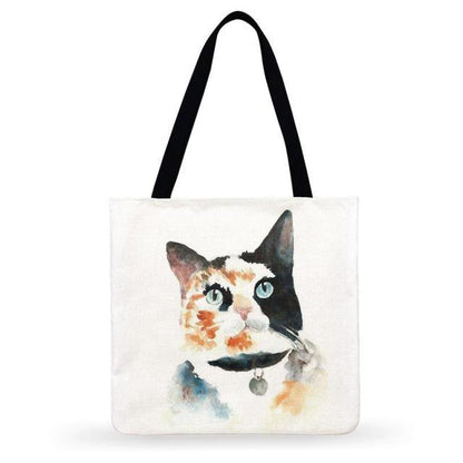  Cat Meow Tote Bag sold by Fleurlovin, Free Shipping Worldwide