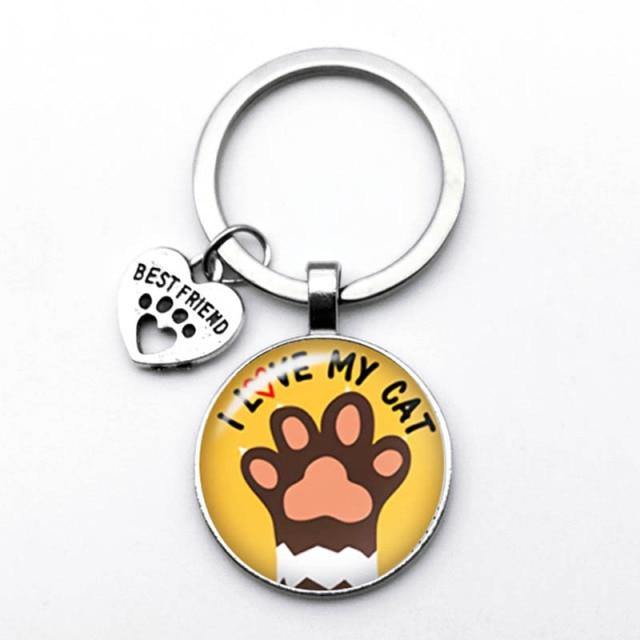  Cat Paw Keychain sold by Fleurlovin, Free Shipping Worldwide