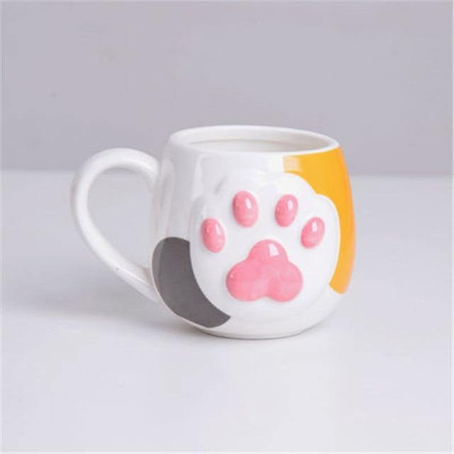  Cat Pink Paw Mug sold by Fleurlovin, Free Shipping Worldwide