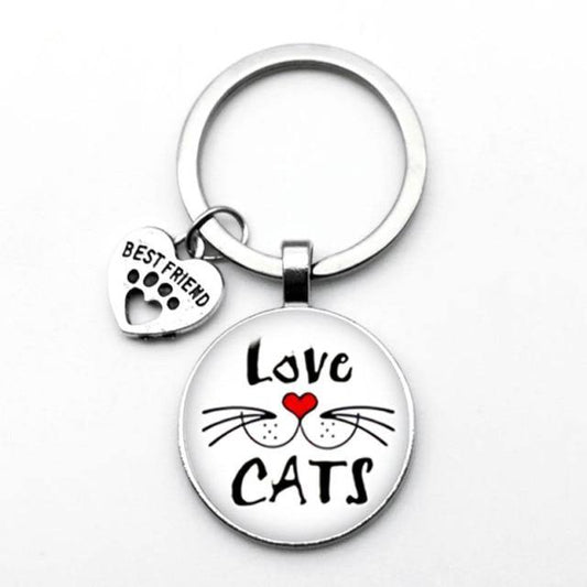  Cat Smile Keychain sold by Fleurlovin, Free Shipping Worldwide