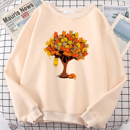  Cat Tree Sweatshirt sold by Fleurlovin, Free Shipping Worldwide