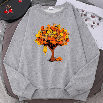  Cat Tree Sweatshirt sold by Fleurlovin, Free Shipping Worldwide