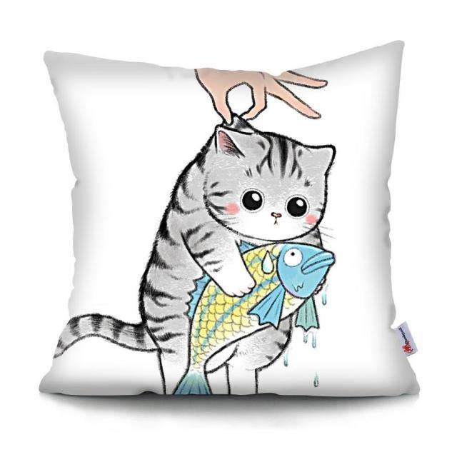  Catch Cat Pillowcase sold by Fleurlovin, Free Shipping Worldwide