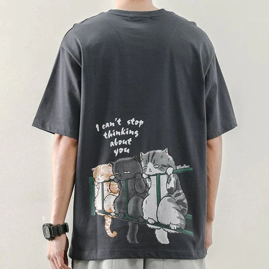  Cats Hanging Out T-Shirt sold by Fleurlovin, Free Shipping Worldwide