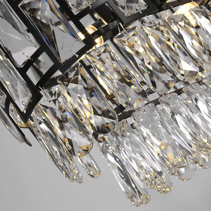 Chandelier Charzetta Crystal Black Chandelier sold by Fleurlovin, Free Shipping Worldwide