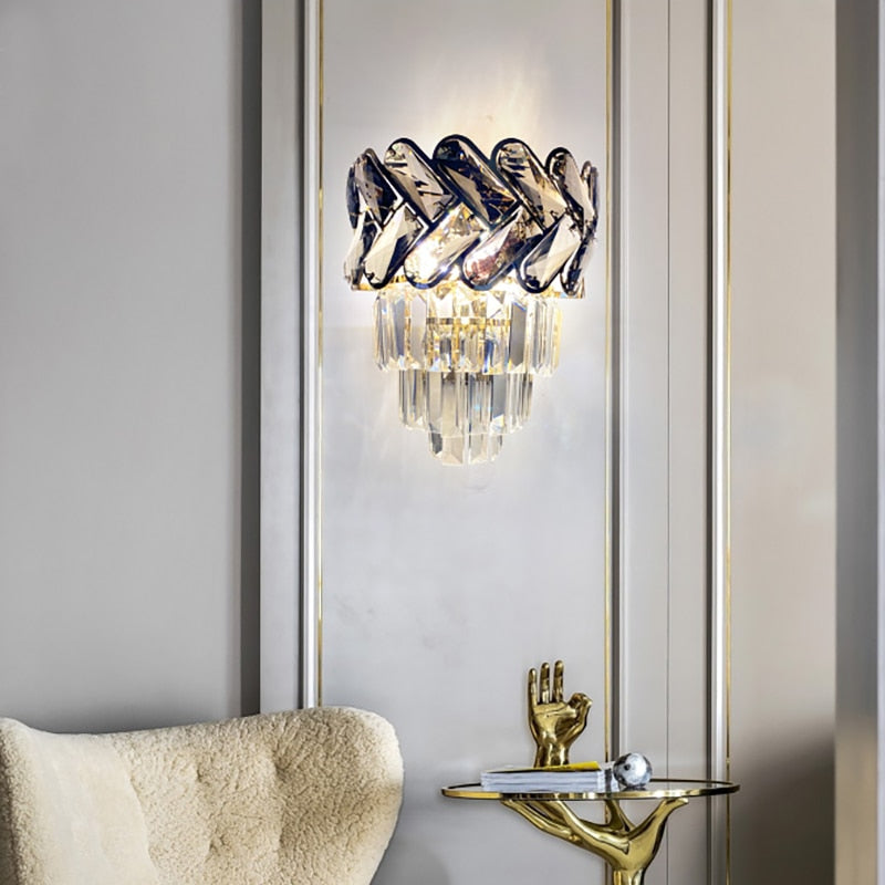 Chandelier Harvana Crystal Wall Lamp sold by Fleurlovin, Free Shipping Worldwide