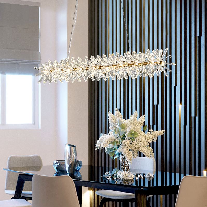 Chandelier Modern Cooper Flower Crystal Chandelier sold by Fleurlovin, Free Shipping Worldwide