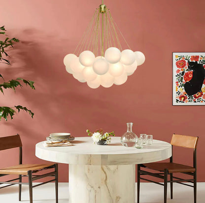 Chandelier Nordic Frosted Glass Ball Chandelier sold by Fleurlovin, Free Shipping Worldwide