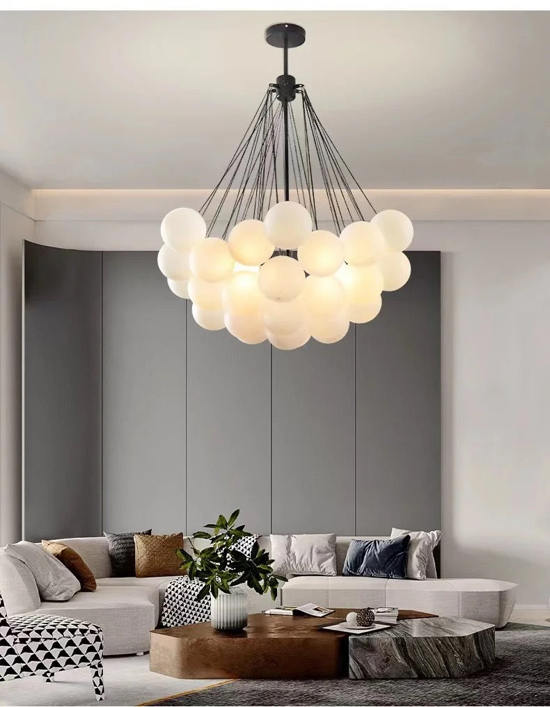 Chandelier Nordic Frosted Glass Ball Chandelier sold by Fleurlovin, Free Shipping Worldwide