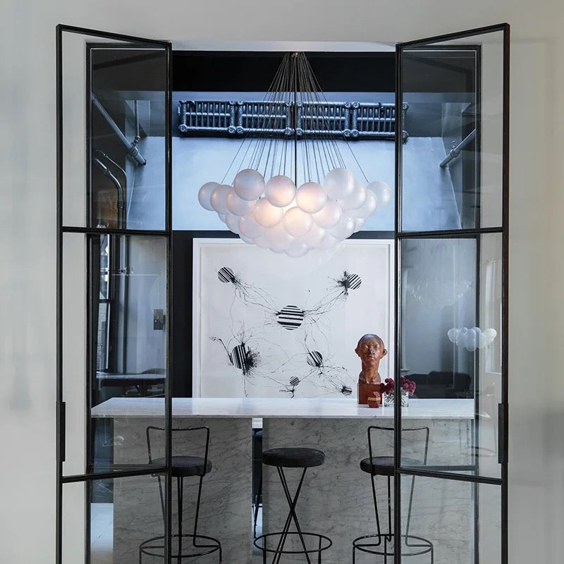 Chandelier Nordic Frosted Glass Ball Chandelier sold by Fleurlovin, Free Shipping Worldwide