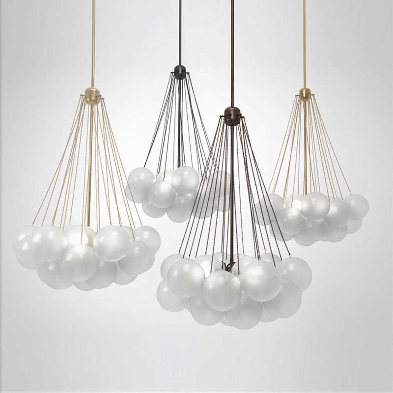 Chandelier Nordic Frosted Glass Ball Chandelier sold by Fleurlovin, Free Shipping Worldwide