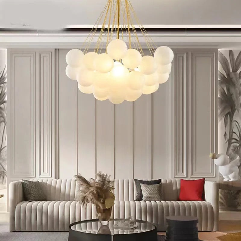 Chandelier Nordic Frosted Glass Ball Chandelier sold by Fleurlovin, Free Shipping Worldwide