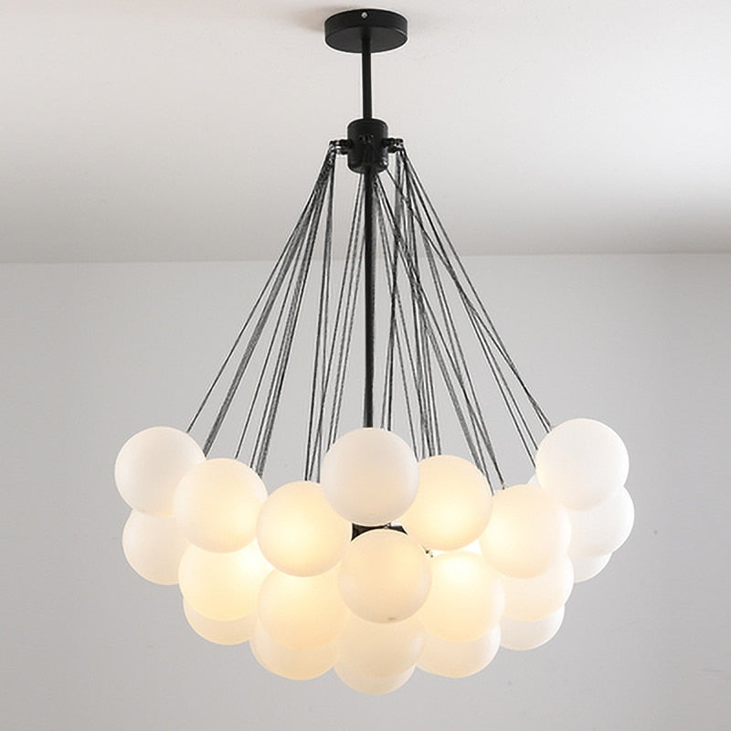 Chandelier Nordic Frosted Glass Ball Chandelier sold by Fleurlovin, Free Shipping Worldwide