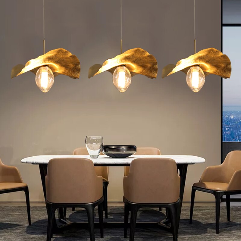 Chandelier Nordic Golden Shell Chandelier sold by Fleurlovin, Free Shipping Worldwide