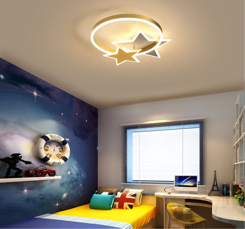 Chandelier Nursery Star Ring LED Ceiling Lamp sold by Fleurlovin, Free Shipping Worldwide