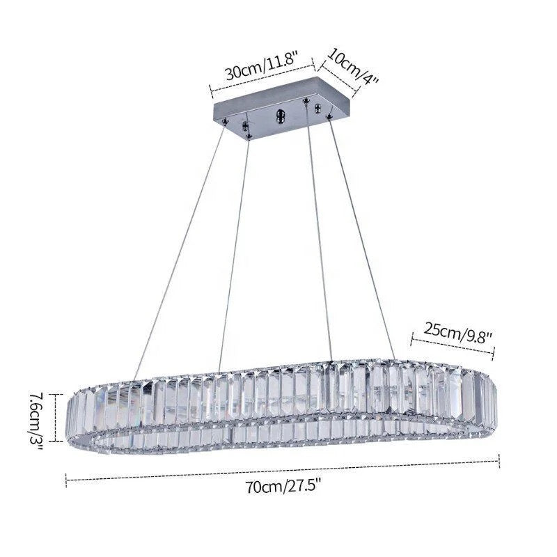 Chandelier Tommy Crystal Oval Chandelier sold by Fleurlovin, Free Shipping Worldwide