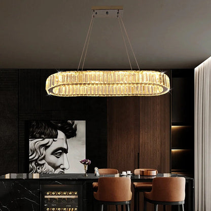 Chandelier Tommy Crystal Oval Chandelier sold by Fleurlovin, Free Shipping Worldwide